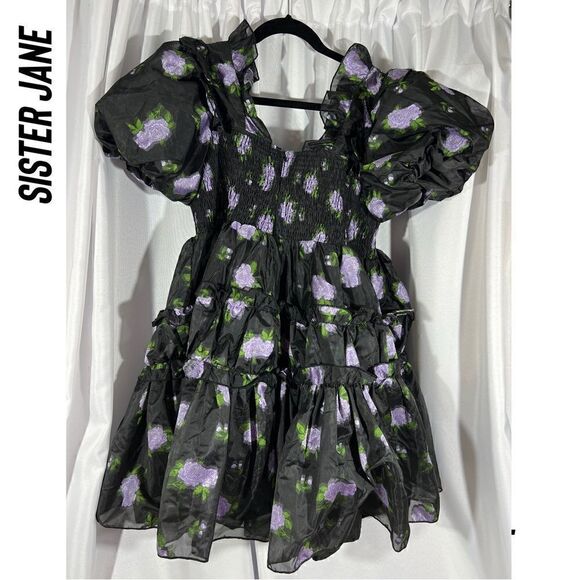 Sister Jane Dream Parlour Floral Mini Dress NWT SIZE MEDIUM - Picture 9 of 10